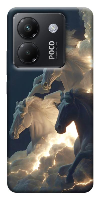 Чехол itsPrint Cloud Horses для Xiaomi Poco M7 Pro 5G, животные, купить оптом с доставкой