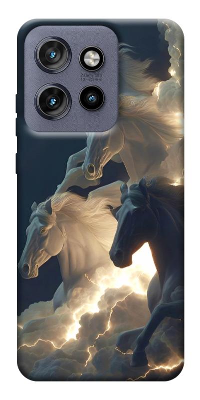 Чехол itsPrint Cloud Horses для Motorola Edge 50 Neo, животные, купить оптом с доставкой