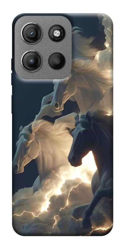Чехол itsPrint Cloud Horses для Motorola Moto G15 4G, животные, купить оптом с доставкой