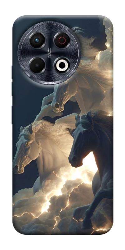 Чехол itsPrint Cloud Horses для TECNO Spark 30 Pro (KL7), животные, купить оптом с доставкой