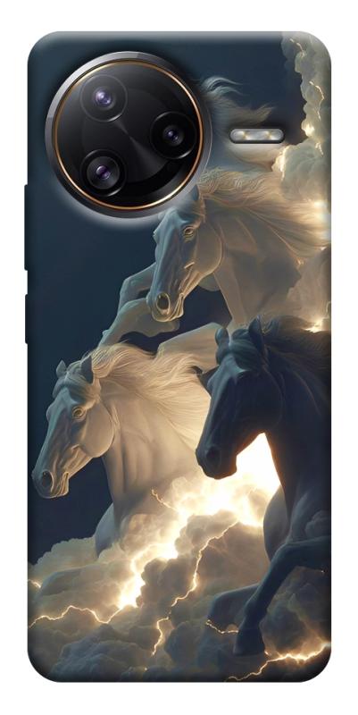 Чехол itsPrint Cloud Horses для Xiaomi Poco F7, животные, купить оптом с доставкой