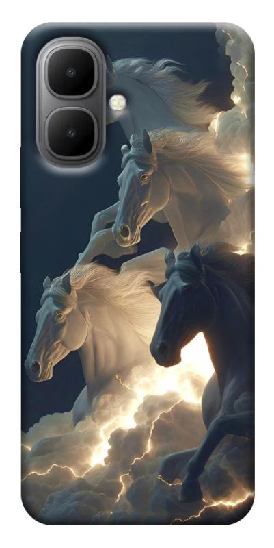 Чехол itsPrint Cloud Horses для Infinix Smart 10, животные, купить оптом с доставкой