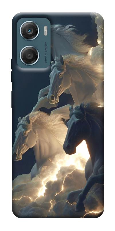 Чохол itsPrint Cloud Horses для Motorola Moto G06, тварини, купити оптом з доставкою