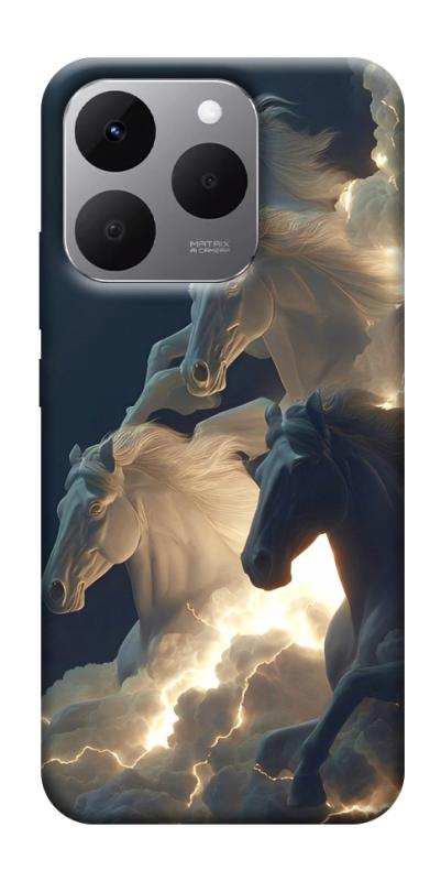 Чехол itsPrint Cloud Horses для Realme 15T, животные, купить оптом с доставкой