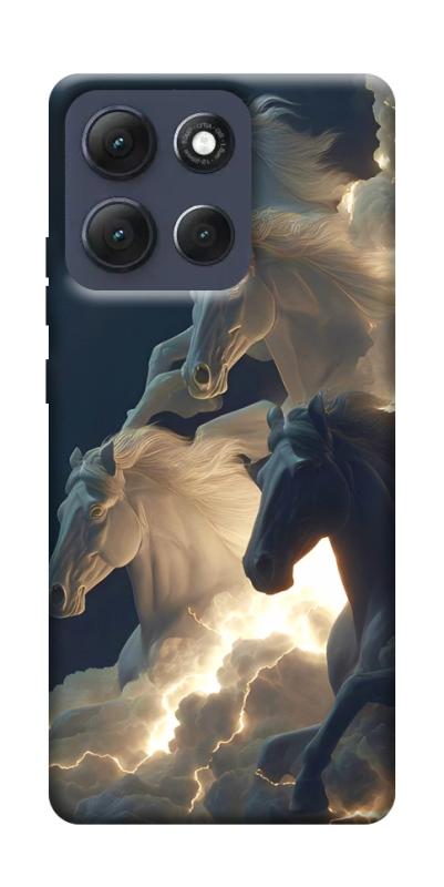 Чехол itsPrint Cloud Horses для Motorola Moto G86 Power, животные, купить оптом с доставкой