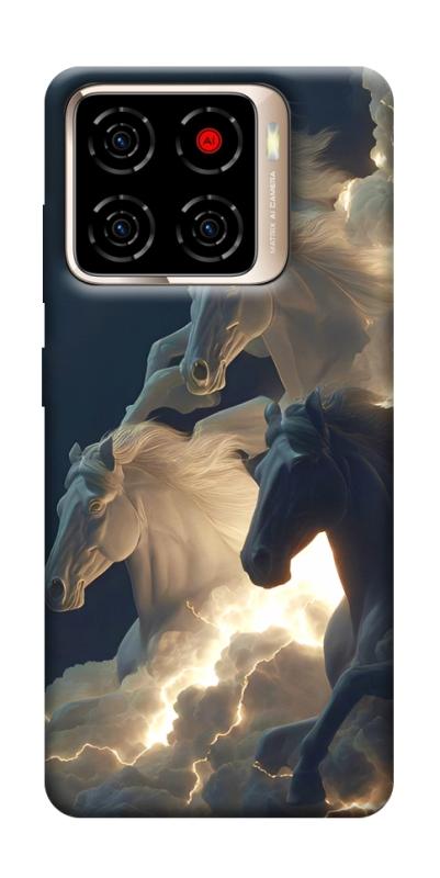 Чехол itsPrint Cloud Horses для ZTE Blade A56, животные, купить оптом с доставкой