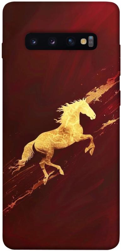 Чехол itsPrint Gold Splash для Samsung Galaxy S10+, животные, купить оптом с доставкой