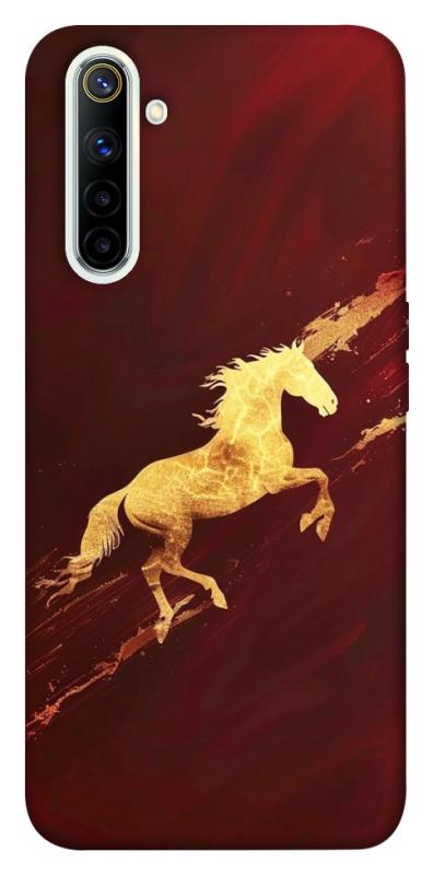 Чехол itsPrint Gold Splash для Realme 6, животные, купить оптом с доставкой