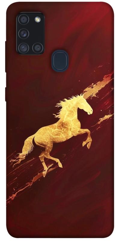 Чехол itsPrint Gold Splash для Samsung Galaxy A21s, животные, купить оптом с доставкой