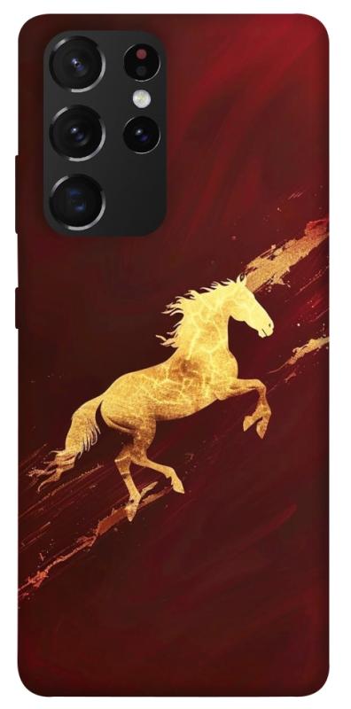 Чехол itsPrint Gold Splash для Samsung Galaxy S21 Ultra, животные, купить оптом с доставкой
