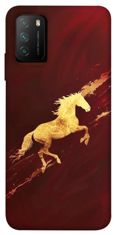 Чехол itsPrint Gold Splash для Xiaomi Poco M3, животные, купить оптом с доставкой