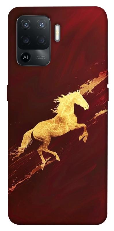 Чехол itsPrint Gold Splash для Oppo Reno 5 Lite, животные, купить оптом с доставкой