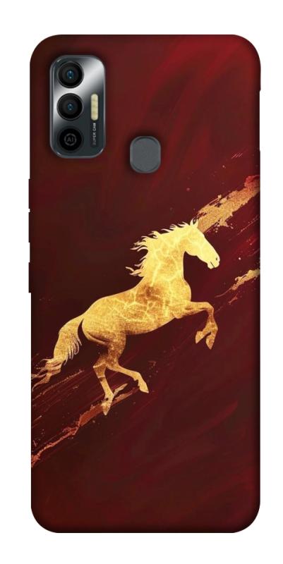 Чехол itsPrint Gold Splash для TECNO Spark 7, животные, купить оптом с доставкой