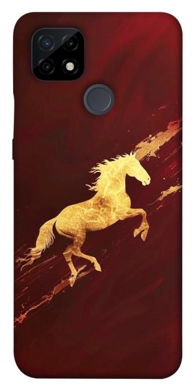Чехол itsPrint Gold Splash для Realme C21, животные, купить оптом с доставкой