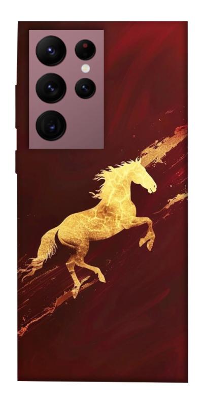 Чехол itsPrint Gold Splash для Samsung Galaxy S22 Ultra, животные, купить оптом с доставкой