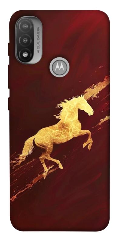Чехол itsPrint Gold Splash для Motorola Moto E20, животные, купить оптом с доставкой