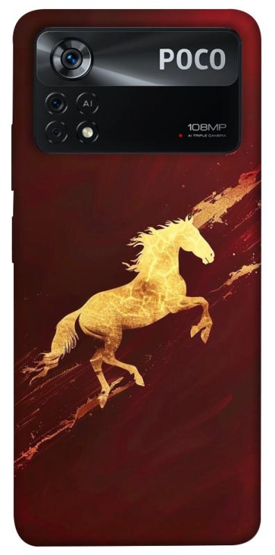 Чехол itsPrint Gold Splash для Xiaomi Poco X4 Pro 5G, животные, купить оптом с доставкой