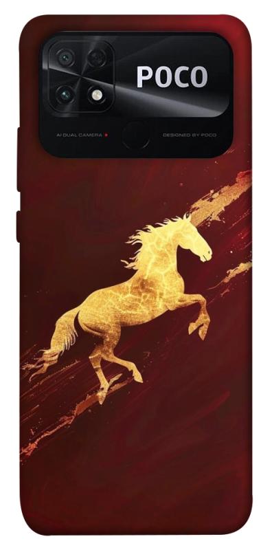 Чехол itsPrint Gold Splash для Xiaomi Poco C40, животные, купить оптом с доставкой