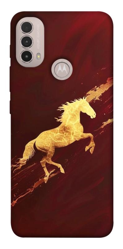 Чехол itsPrint Gold Splash для Motorola Moto E40, животные, купить оптом с доставкой