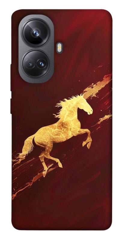 Чехол itsPrint Gold Splash для Realme 10 Pro+, животные, купить оптом с доставкой