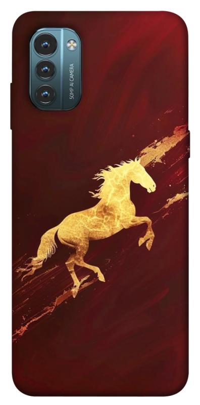 Чехол itsPrint Gold Splash для Nokia G21, животные, купить оптом с доставкой