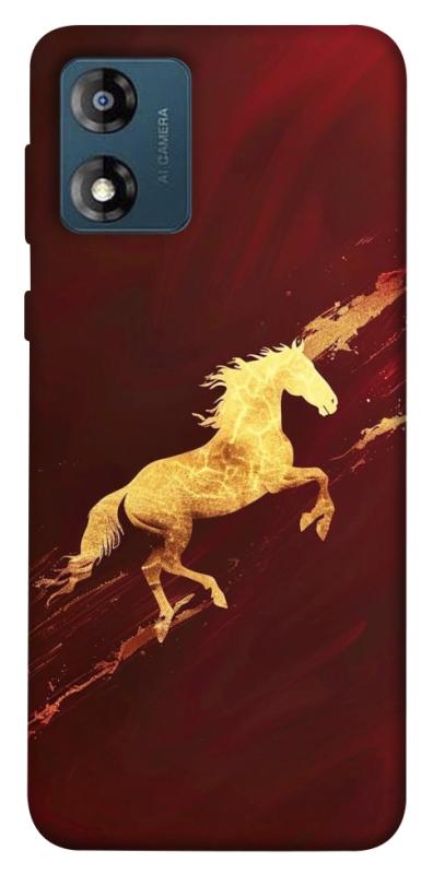 Чехол itsPrint Gold Splash для Motorola Moto E13, животные, купить оптом с доставкой