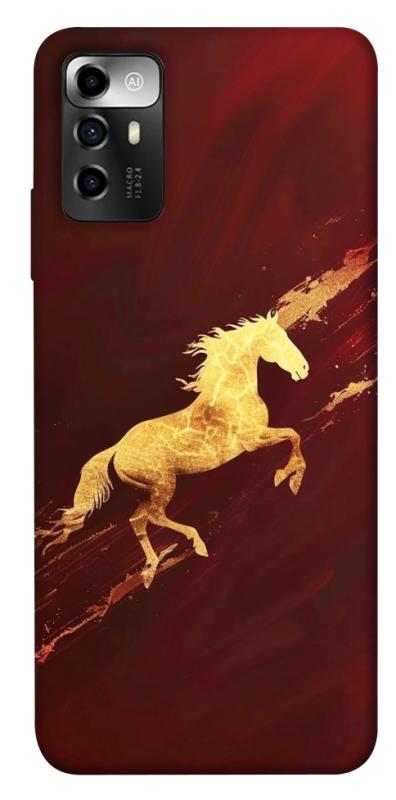 Чехол itsPrint Gold Splash для ZTE Blade A72, животные, купить оптом с доставкой
