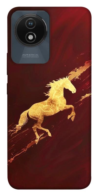 Чехол itsPrint Gold Splash для Vivo Y02, животные, купить оптом с доставкой