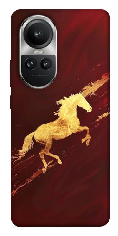 Чехол itsPrint Gold Splash для Oppo Reno 10, животные, купить оптом с доставкой