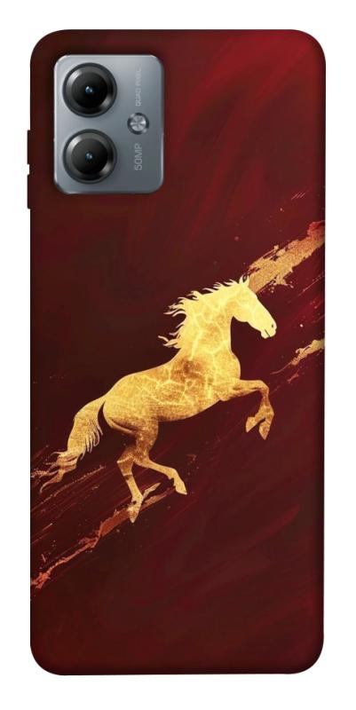 Чехол itsPrint Gold Splash для Motorola Moto G14, животные, купить оптом с доставкой