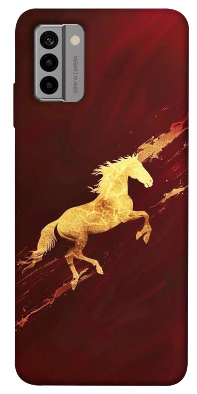 Чехол itsPrint Gold Splash для Nokia G22, животные, купить оптом с доставкой