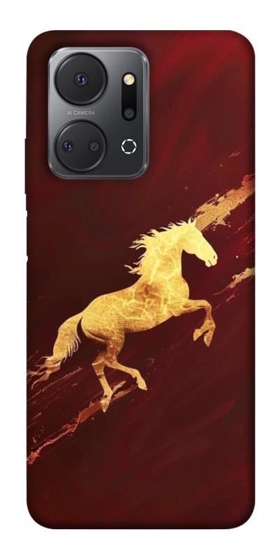 Чехол itsPrint Gold Splash для Huawei Honor X7a, животные, купить оптом с доставкой