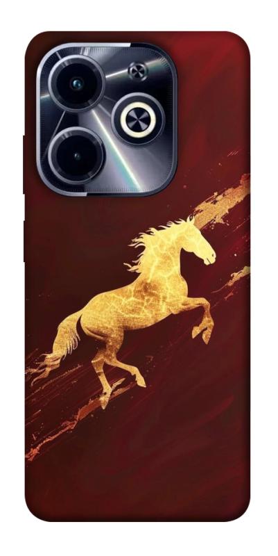 Чехол itsPrint Gold Splash для Infinix Hot 40i, животные, купить оптом с доставкой
