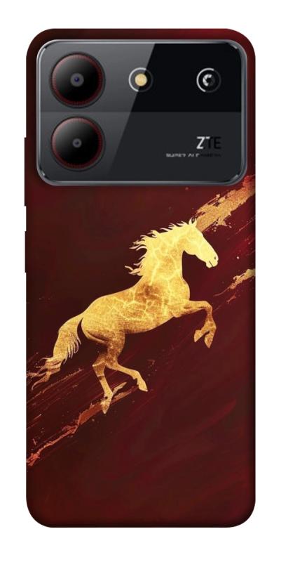 Чехол itsPrint Gold Splash для ZTE Blade A54 4G, животные, купить оптом с доставкой