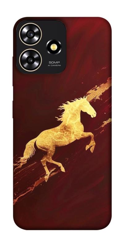 Чехол itsPrint Gold Splash для ZTE Blade A73 4G, животные, купить оптом с доставкой