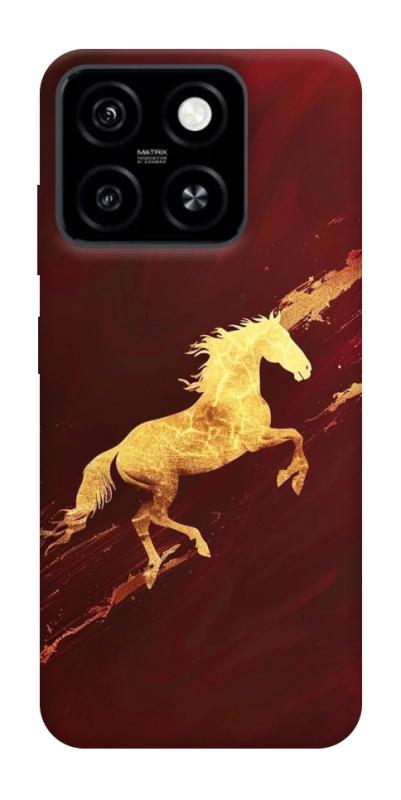 Чехол itsPrint Gold Splash для ZTE Blade A55 4G, животные, купить оптом с доставкой
