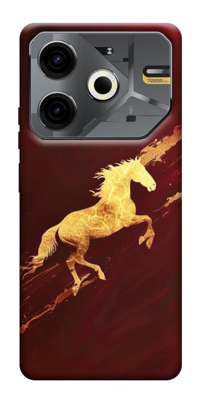 Чехол itsPrint Gold Splash для TECNO Pova 6 Neo (LI6), животные, купить оптом с доставкой