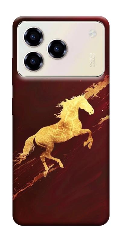 Чехол itsPrint Gold Splash для ZTE Blade A76, животные, купить оптом с доставкой