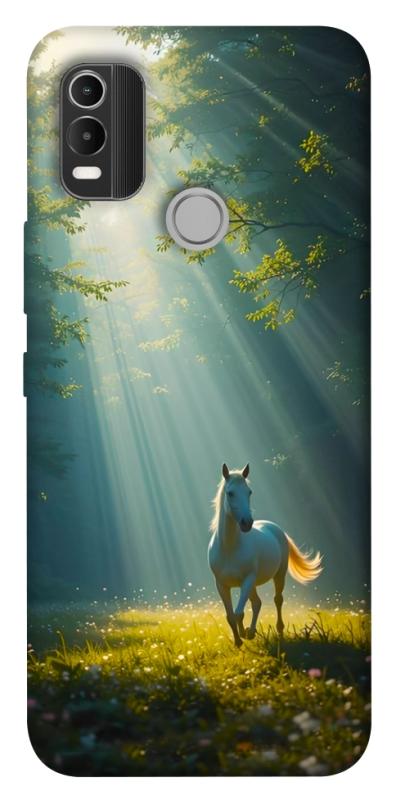Чехол itsPrint Horse in nature для Nokia C21 Plus, животные, купить оптом с доставкой