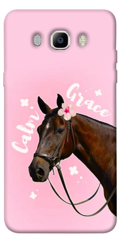 Чехол itsPrint Horse with flower для Samsung J710F Galaxy J7 (2016), животные, купить оптом с доставкой