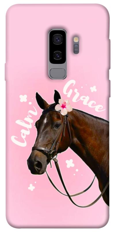 Чехол itsPrint Horse with flower для Samsung Galaxy S9+, животные, купить оптом с доставкой