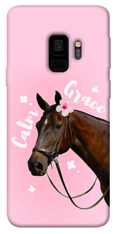 Чохол itsPrint Horse with flower для Samsung Galaxy S9, тварини, купити оптом з доставкою