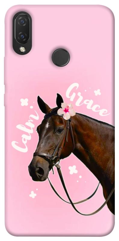 Чехол itsPrint Horse with flower для Huawei P Smart+ (nova 3i), животные, купить оптом с доставкой