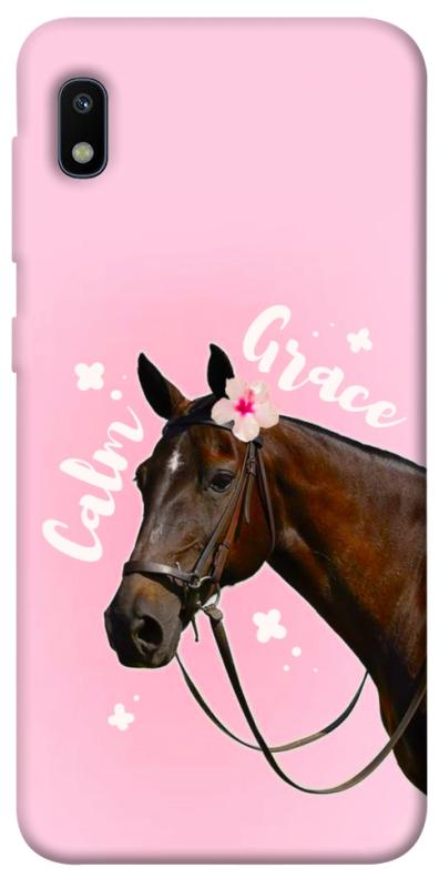 Чехол itsPrint Horse with flower для Samsung Galaxy A10 (A105F), животные, купить оптом с доставкой