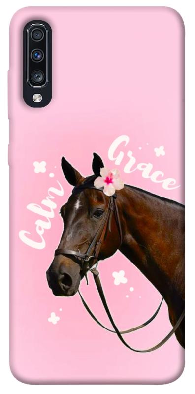 Чехол itsPrint Horse with flower для Samsung Galaxy A70 (A705F), животные, купить оптом с доставкой