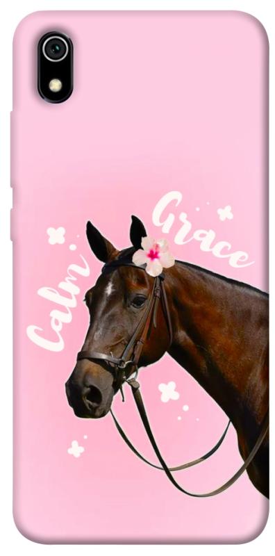 Чехол itsPrint Horse with flower для Xiaomi Redmi 7A, животные, купить оптом с доставкой