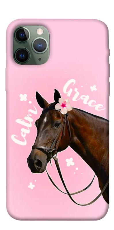 Чехол itsPrint Horse with flower для Apple iPhone 11 Pro (5.8"), животные, купить оптом с доставкой