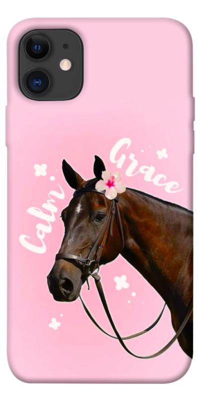 Чехол itsPrint Horse with flower для Apple iPhone 11 (6.1"), животные, купить оптом с доставкой