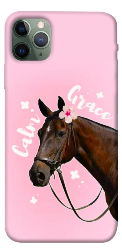 Чехол itsPrint Horse with flower для Apple iPhone 11 Pro Max (6.5"), животные, купить оптом с доставкой