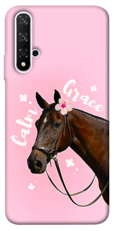 Чехол itsPrint Horse with flower для Huawei Honor 20 / Nova 5T, животные, купить оптом с доставкой